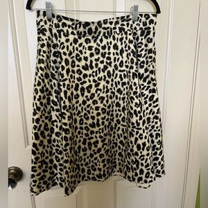 Leopard print skirt